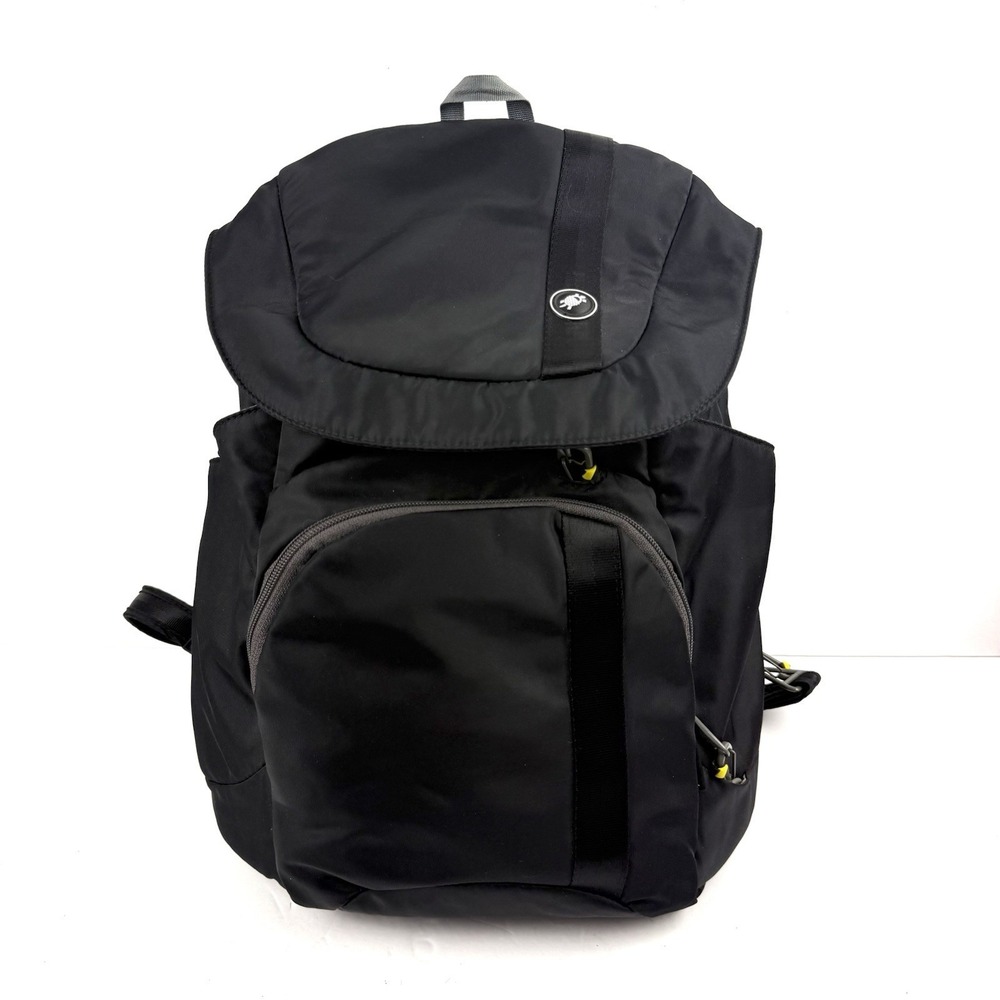 Pacsafe Backpack Black Nylon Anti Theft Rucksack Travel Safe Medium Bag Unisex